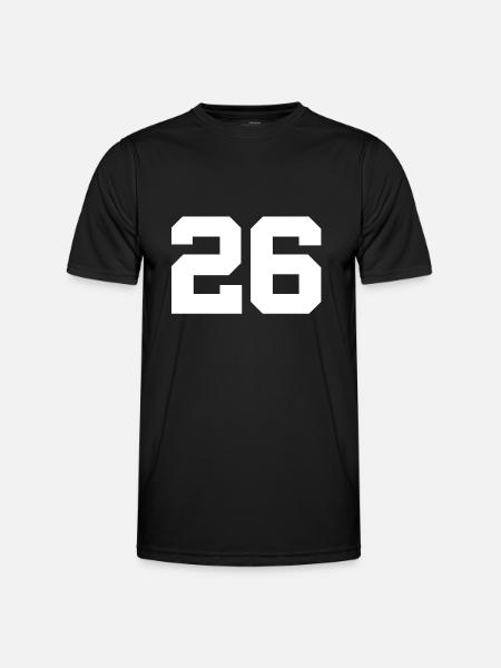 Number 26 - Men's Functional T-Shirt - black