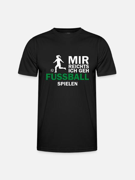 Fußball Soccer - Männer Funktions-T-Shirt - Schwarz