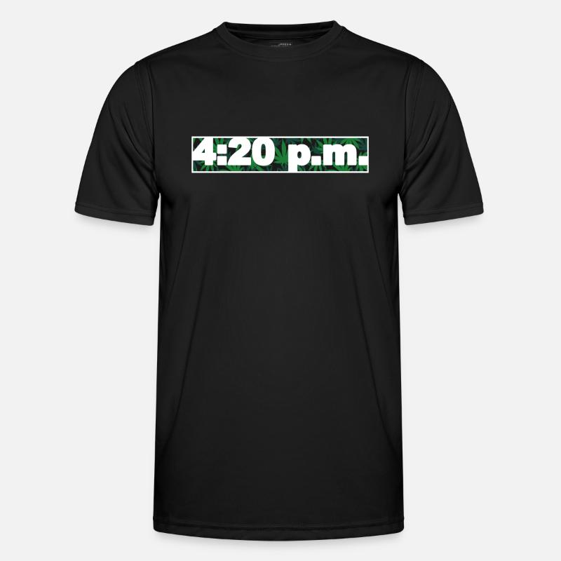 4:20 pm, 420 - Men's Functional T-Shirt - black
