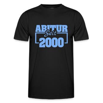 Abi 2000 - Men's Functional T-Shirt - black - Front - AI Model Male 178 dark (178cm)