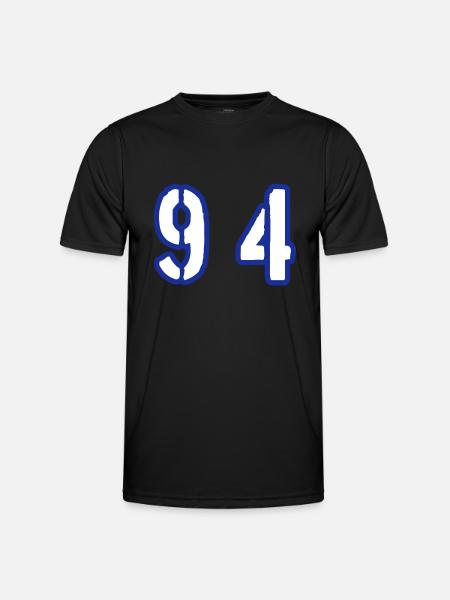 94 Symbole numérique - T-shirt sport Homme - noir