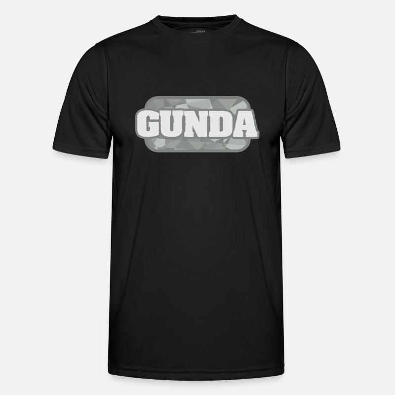Gunda - Männer Funktions-T-Shirt - Schwarz