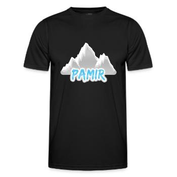 Mount Pamir - Men's Functional T-Shirt - black - Front - AI Model Male 178 dark (178cm)