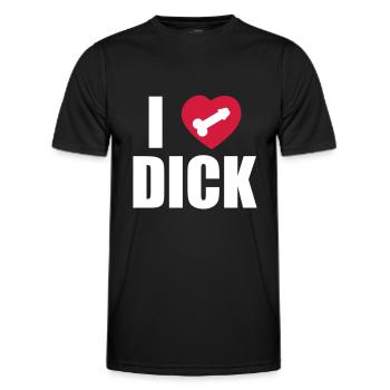 I Love Dick - T-shirt sport Homme - noir - Devant - AI Model Male 178 dark (178cm)