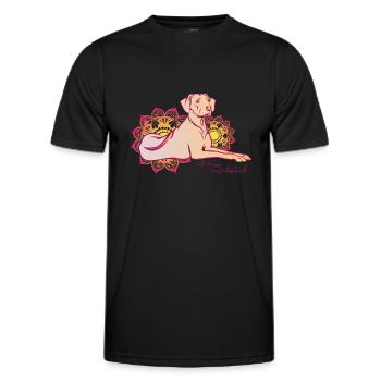 Rhodesian Ridgeback Oriental - Männer Funktions-T-Shirt - Schwarz - Vorne - AI Model Male 178 dark (178cm)
