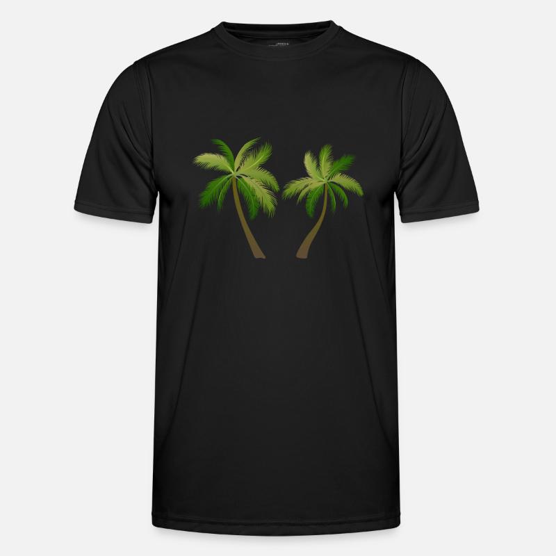 palm tree palm palms - Men's Functional T-Shirt - black