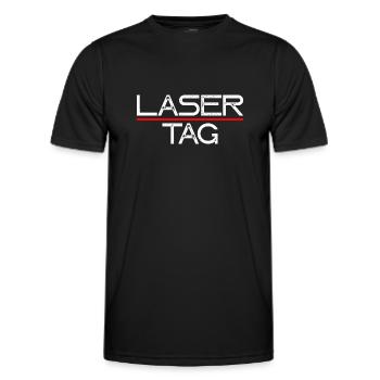 Laser Tag - Männer Funktions-T-Shirt - Schwarz - Vorne - AI Model Male 178 dark (178cm)