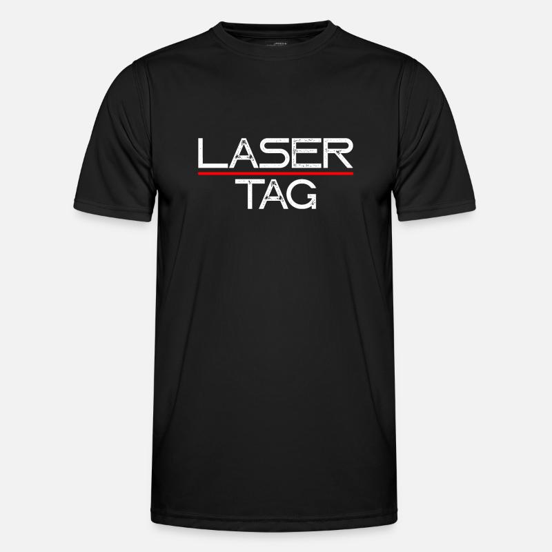 Laser Tag - Männer Funktions-T-Shirt - Schwarz