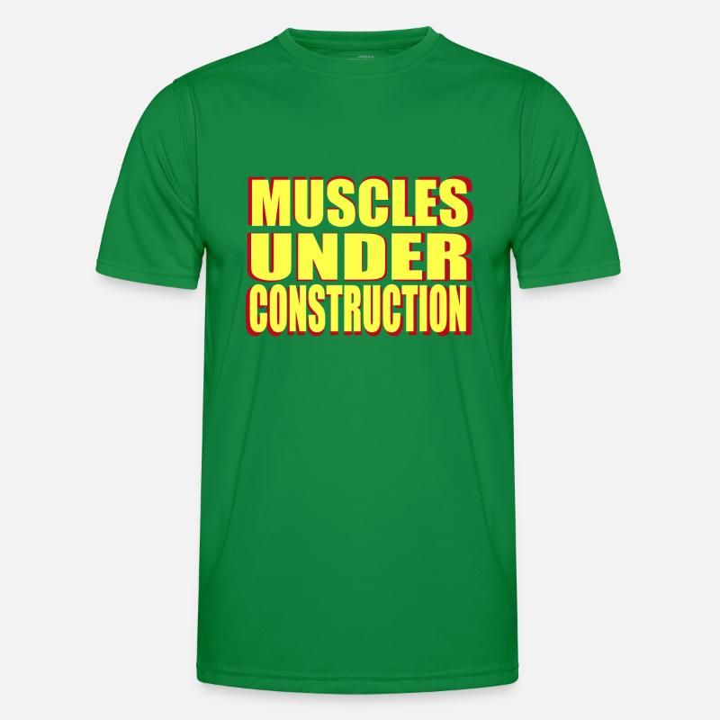 muscles under construction Männer Funktions-T-Shirt
