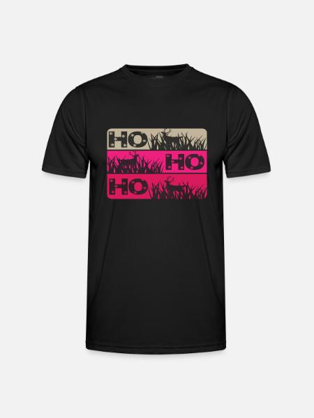 Ho Ho Ho - Men's Functional T-Shirt - black