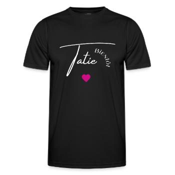 Bientôt tatie - T-shirt sport Homme - noir - Devant - AI Model Male 178 dark (178cm)