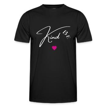 Be kind - Men's Functional T-Shirt - black - Front - AI Model Male 178 dark (178cm)