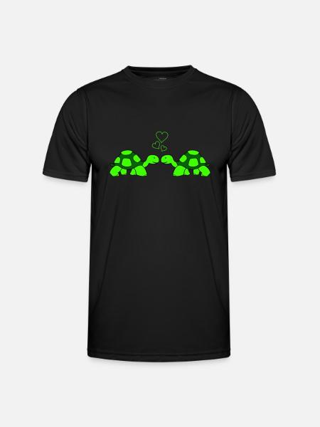 Turtle Love - Men's Functional T-Shirt - black