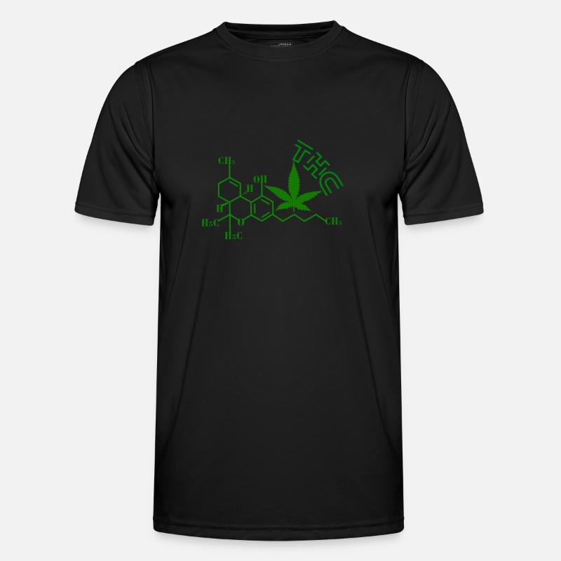 THC Molekular Struktur Männer Funktions-T-Shirt