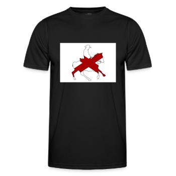 Alabama Staatsflagge Cowboy - Männer Funktions-T-Shirt - Schwarz - Vorne - AI Model Male 178 dark (178cm)