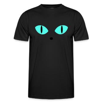 Blaue Augen - Männer Funktions-T-Shirt - Schwarz - Vorne - AI Model Male 178 dark (178cm)