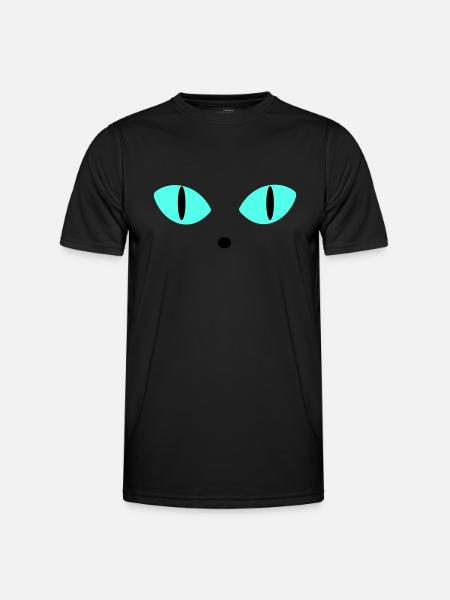 Blaue Augen - Männer Funktions-T-Shirt - Schwarz