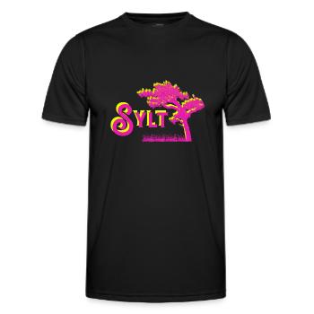 Sylt - Men's Functional T-Shirt - black - Front - AI Model Male 178 dark (178cm)