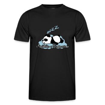 Panda-Anästhesie und Wiederbelebung - Männer Funktions-T-Shirt - Schwarz - Vorne - AI Model Male 178 dark (178cm)