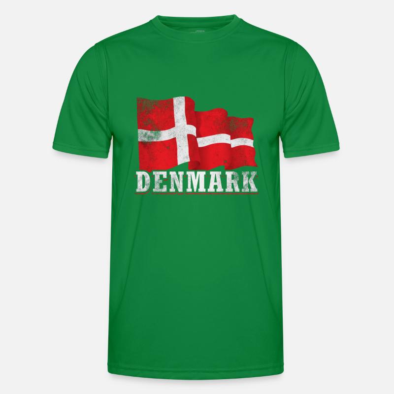 Danemark Drapeau T-shirt sport Homme