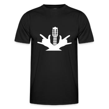 Rock and Roll Rock Music - Männer Funktions-T-Shirt - Schwarz - Vorne - AI Model Male 178 dark (178cm)