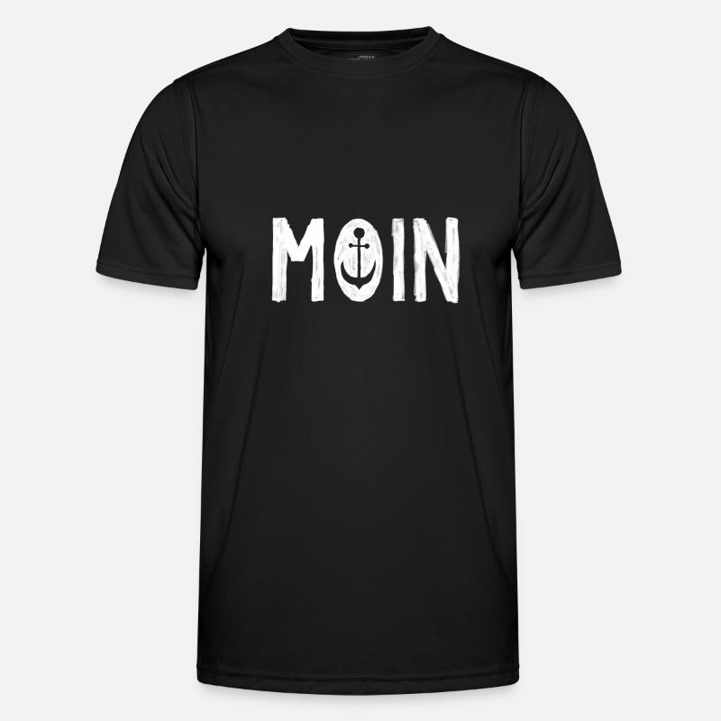 Moin - Männer Funktions-T-Shirt - Schwarz