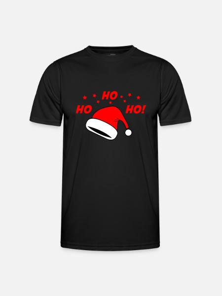 Christmas hat - Men's Functional T-Shirt - black