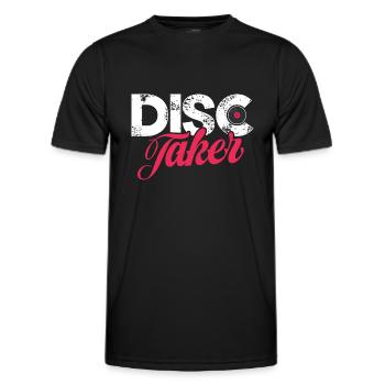 Disc taker - Männer Funktions-T-Shirt - Schwarz - Vorne - AI Model Male 178 dark (178cm)
