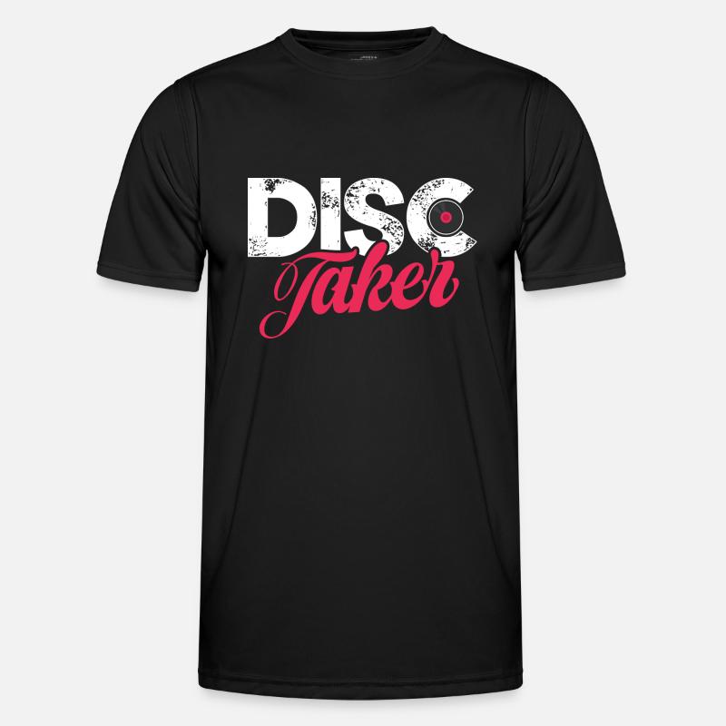 Disc taker - Männer Funktions-T-Shirt - Schwarz