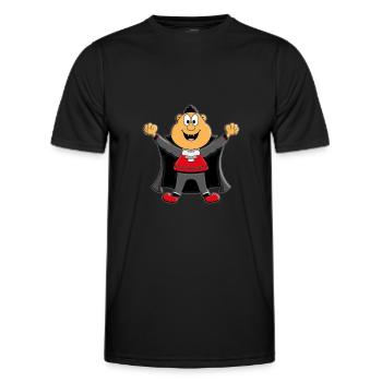VAMPIR - HALLOWEEN - Männer Funktions-T-Shirt - Schwarz - Vorne - AI Model Male 178 dark (178cm)