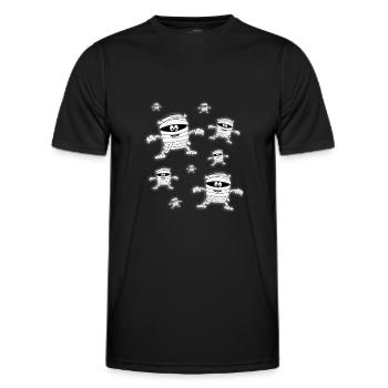 MUMIEN - HALLOWEEN - MUMIE - KIND - KINDER - BABY - Männer Funktions-T-Shirt - Schwarz - Vorne - AI Model Male 178 dark (178cm)