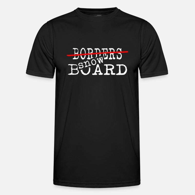 Snowboard Snowboarder Softboot Legend - Men's Functional T-Shirt - black