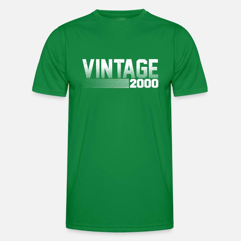 Vintage 2000 Geburtstag Retro 2000 Männer Funktions-T-Shirt