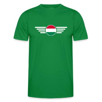 Hungary Style Design T-Shirt - Men's Functional T-Shirt - kelly green - Front - AI Model Male 178 dark (178cm)