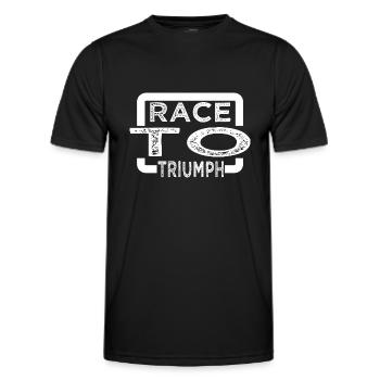 Expériences palpitantes Hippodromes - T-shirt sport Homme - noir - Devant - AI Model Male 178 dark (178cm)