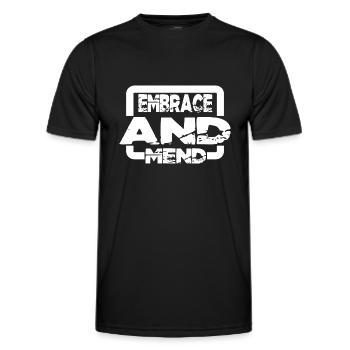 Self-Healing Birthday Healing Power Cool - Men's Functional T-Shirt - black - Front - AI Model Male 178 dark (178cm)