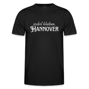 Stabil bleiben Hannover - Männer Funktions-T-Shirt - Schwarz - Vorne - AI Model Male 178 dark (178cm)