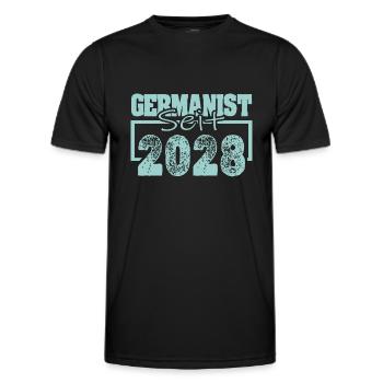 Berufung 2028 - Männer Funktions-T-Shirt - Schwarz - Vorne - AI Model Male 178 dark (178cm)