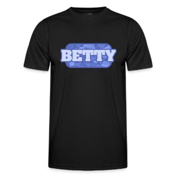 Name Betty - Männer Funktions-T-Shirt - Schwarz - Vorne - AI Model Male 178 dark (178cm)