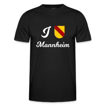 J’adore Mannheim - T-shirt sport Homme - noir - Devant - AI Model Male 178 dark (178cm)