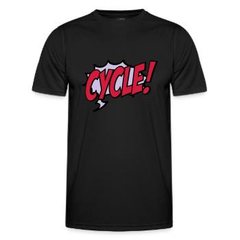 Radsport - Männer Funktions-T-Shirt - Schwarz - Vorne - AI Model Male 178 dark (178cm)