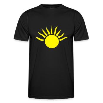 Le soleil - T-shirt sport Homme - noir - Devant - AI Model Male 178 dark (178cm)