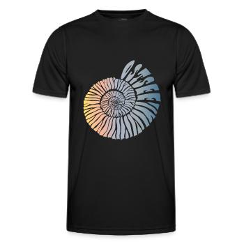 Ostsee (Schnecken-Edition) - Männer Funktions-T-Shirt - Schwarz - Vorne - AI Model Male 178 dark (178cm)