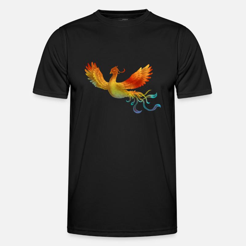 Rainbow Phoenix Männer Funktions-T-Shirt