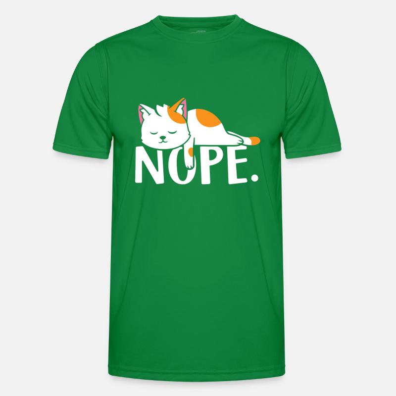 Nope Cat Men's Functional T-Shirt