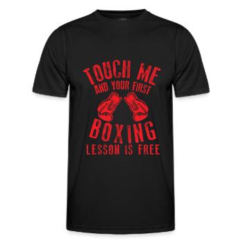 Box adverb - Men's Functional T-Shirt - black - Front - AI Model Male 178 dark (178cm)