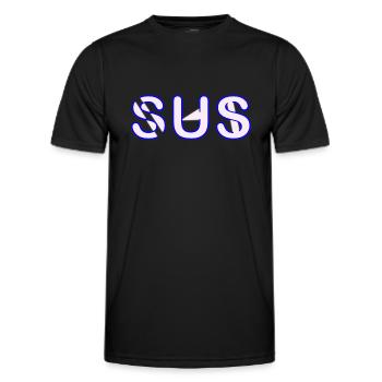 Sus - Parole jeunesse - T-shirt sport Homme - noir - Devant - AI Model Male 178 dark (178cm)