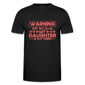 Fußball Mama Tochter Mutter Geschenk - Männer Funktions-T-Shirt - Schwarz - Vorne - AI Model Male 178 dark (178cm)