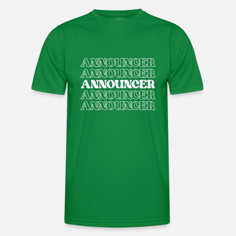 Ansager, Moderator, Moderator, Kommentator Männer Funktions-T-Shirt