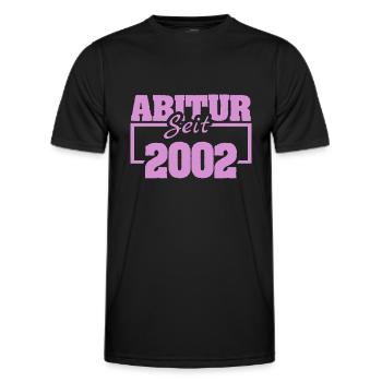 2002 - Men's Functional T-Shirt - black - Front - AI Model Male 178 dark (178cm)